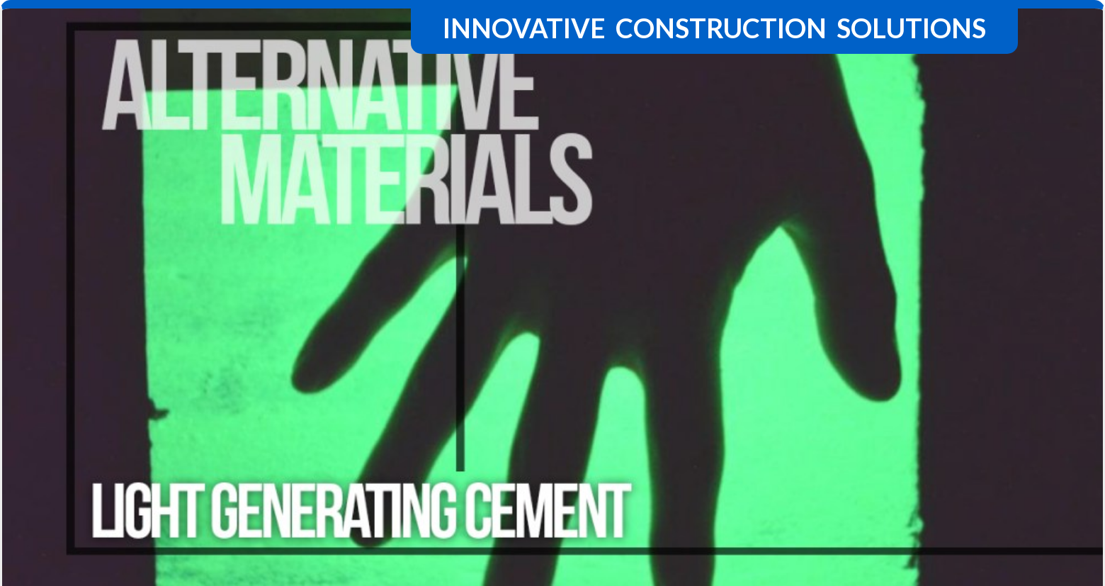 Light-Generating Cement Innovation
